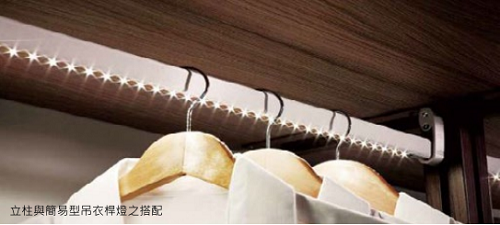 簡易型吊衣桿燈
