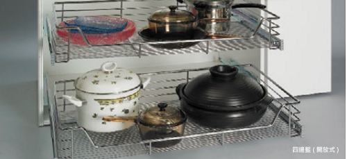 四邊籃-一般全展滑軌